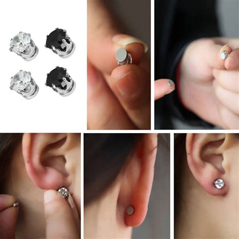 how to make magnetic earrings look real